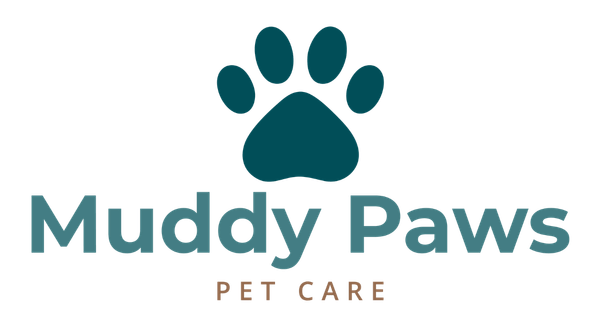 Muddy paws pet care logo color